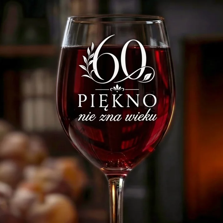 Kieliszek Do Wina Na 60 Lat Prezent Dla Kobiety: 60 — Piękno Nie Zna Wieku Kieliszek Do Wina Na 60 Lat Prezent Dla Kobiety: 60 — Piękno Nie Zna Wieku
