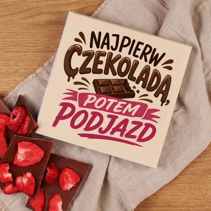 Czekolada Z Truskawkami Dla Rowerzystki Prezent Dla Kobiety: Czekoladowy Podjazd