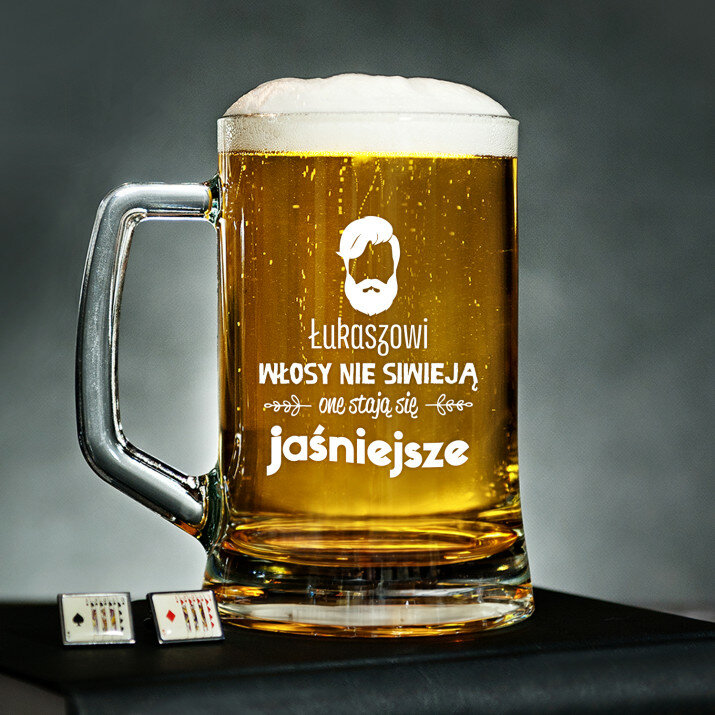 Włosy nie siwieją - Kufel na piwo