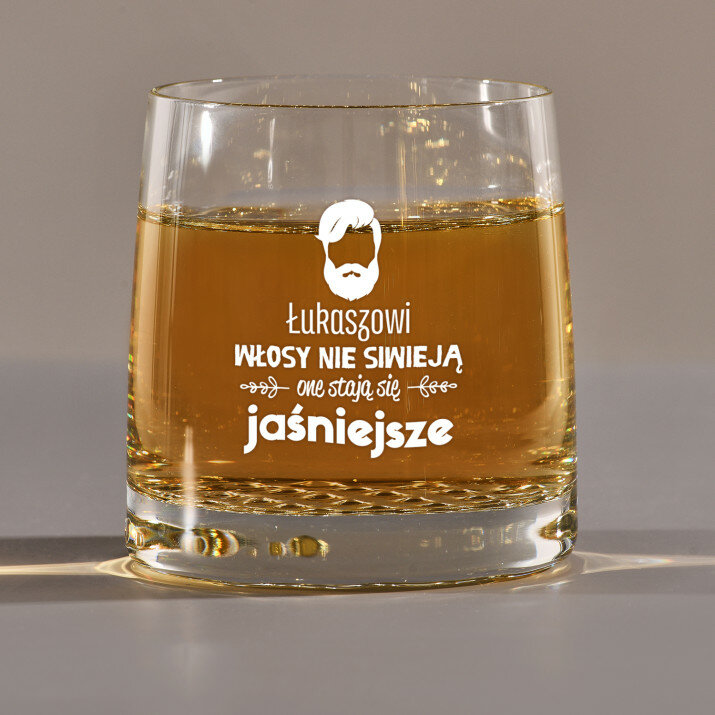 Włosy nie siwieją - Szklanka do whisky