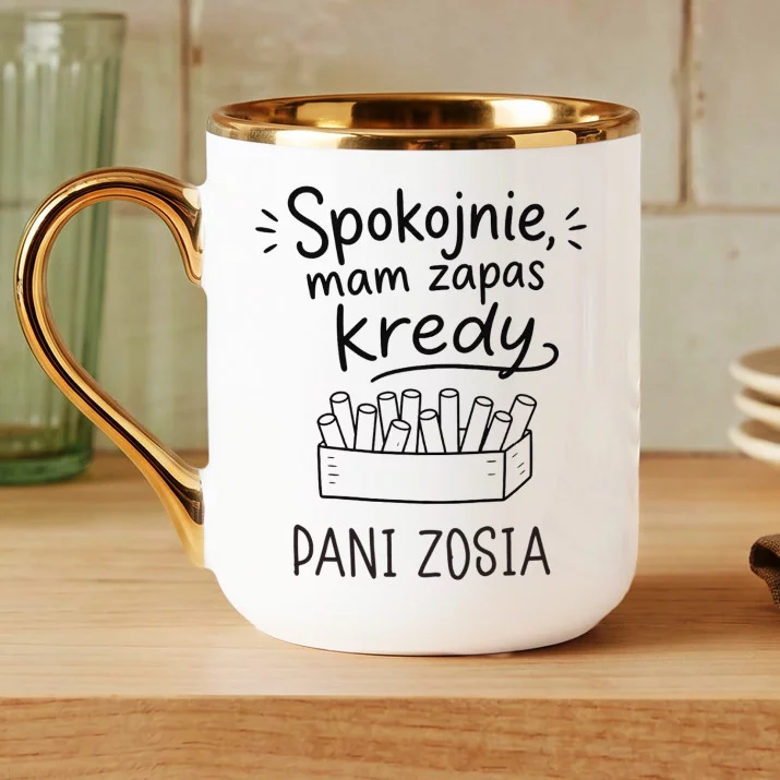 Kubek Personalizowany Na Dzień Nauczyciela Prezent Dla Nauczyciela Kobiety: Spokojnie, Mam Zapas Kubek Personalizowany Na Dzień Nauczyciela Prezent Dla Nauczyciela Kobiety: Spokojnie, Mam Zapas