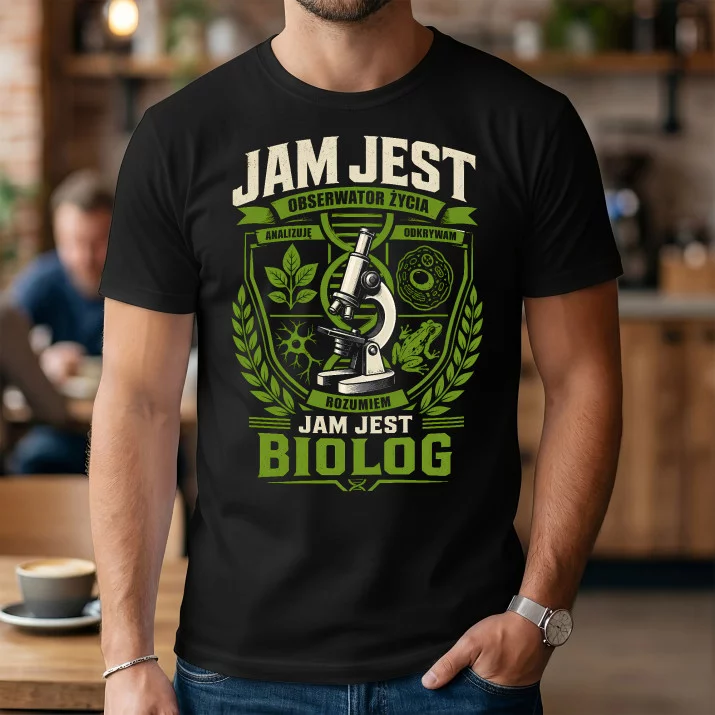 Koszulka Męska Dla Biologa Prezent Dla Mężczyzny: Obserwator Życia