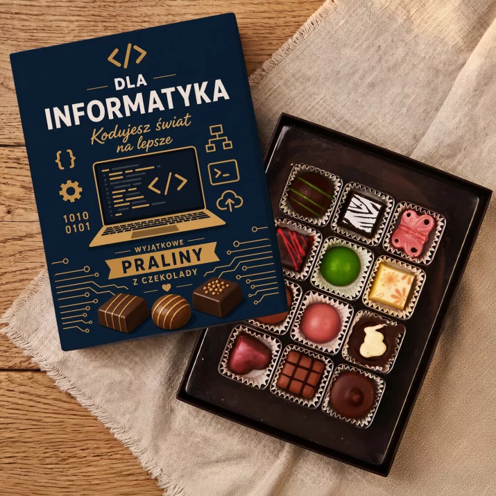 Czekoladki Dla Informatyka Prezent Dla Mężczyzny: Praliny Dla Informatyka Czekoladki Dla Informatyka Prezent Dla Mężczyzny: Praliny Dla Informatyka