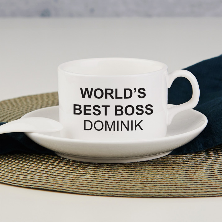 World`s best boss - Filiżanka ze spodkiem