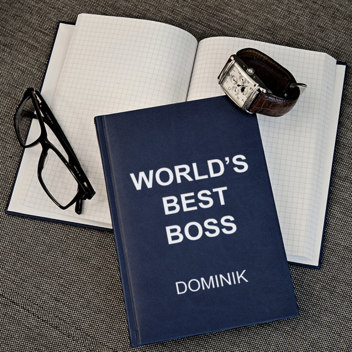World`s best boss - notatnik A5 z nadrukiem