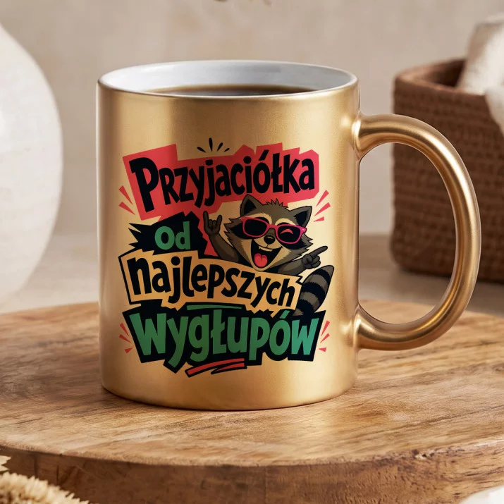 Złoty Kubek Dla Bff Prezent Dla Kobiety: Wygłupy Przyjaciółek Złoty Kubek Dla Bff Prezent Dla Kobiety: Wygłupy Przyjaciółek