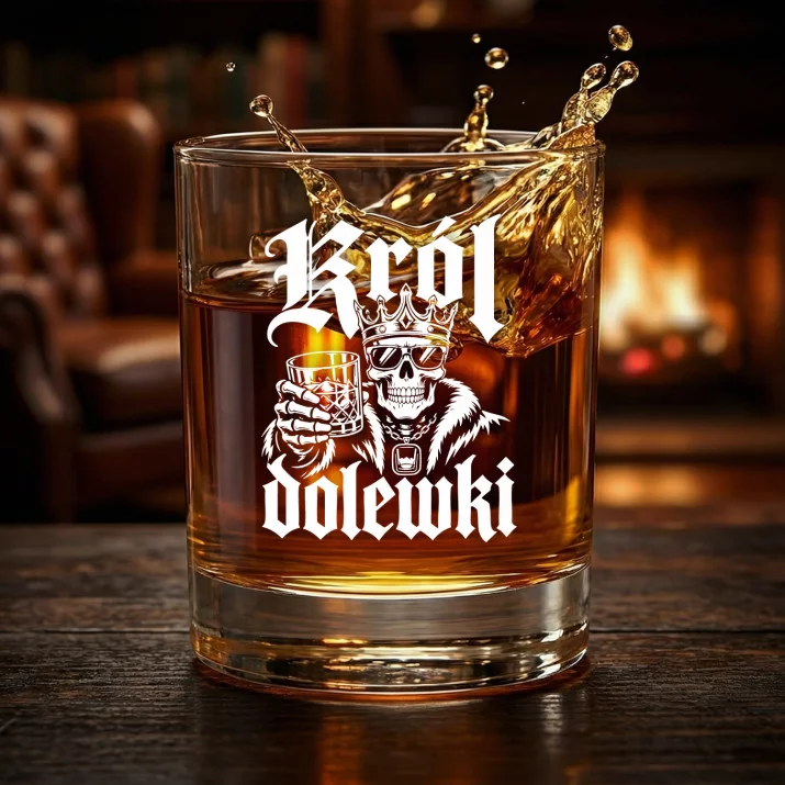 Szklanka Do Whisky Na Święta Prezent Dla Mężczyzny: Król Dolewki Szklanka Do Whisky Na Święta Prezent Dla Mężczyzny: Król Dolewki