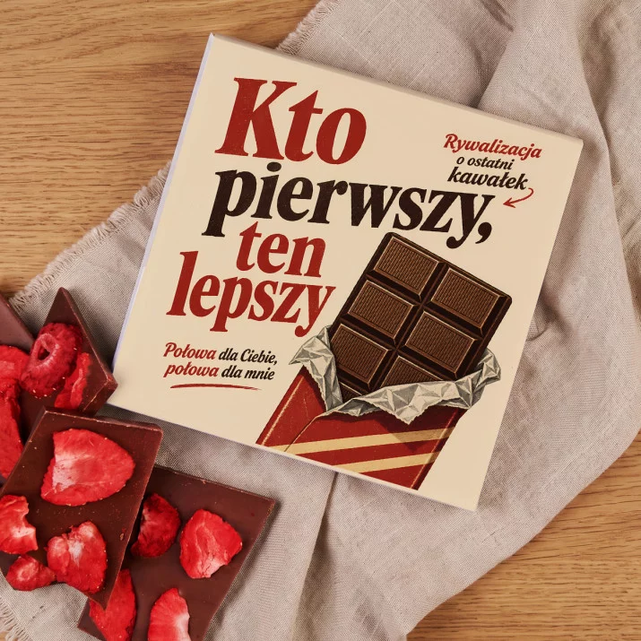 Czekolada Z Truskawkami Dla Niej i Dla Niego Prezent Dla Pary: Słodka Rywalizacja Czekolada Z Truskawkami Dla Niej i Dla Niego Prezent Dla Pary: Słodka Rywalizacja