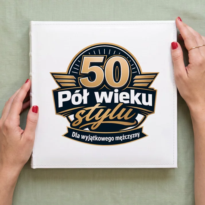 Album Na Zdjęcia Tradycyjny Na 50 Urodziny Prezent Dla 50 Latka Mężczyzny: Półwieczna Elegancja Album Na Zdjęcia Tradycyjny Na 50 Urodziny Prezent Dla 50 Latka Mężczyzny: Półwieczna Elegancja