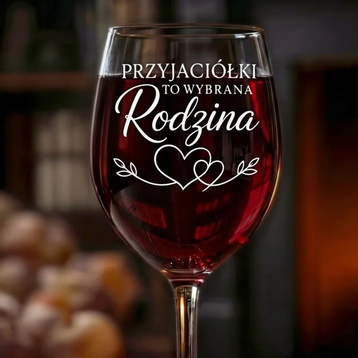 Kieliszek Do Wina Dla Przyjaciółki Prezent Dla Kobiety: Przyjaciółki Wybrana Rodzina Kieliszek Do Wina Dla Przyjaciółki Prezent Dla Kobiety: Przyjaciółki Wybrana Rodzina