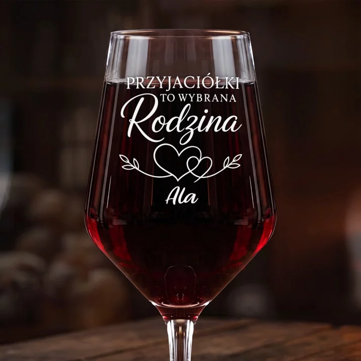 Mega Kieliszek Do Wina z Grawerem Dla Przyjaciółki Prezent Dla Kobiety: Przyjaciółki Wybrana Mega Kieliszek Do Wina z Grawerem Dla Przyjaciółki Prezent Dla Kobiety: Przyjaciółki Wybrana