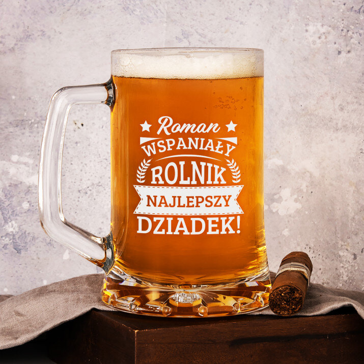 Wspaniały rolnik, najlepszy dziadek - Personalizowany Kufel