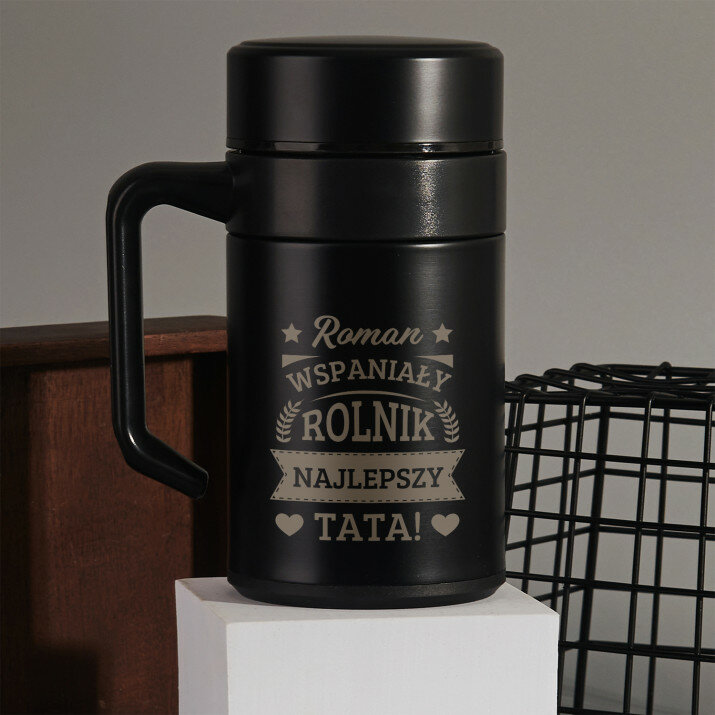 Wspaniały rolnik, najlepszy tata - Kubek termiczny 400 ml