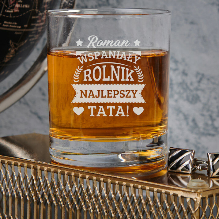 Wspaniały rolnik, najlepszy tata - Szklanka do whisky