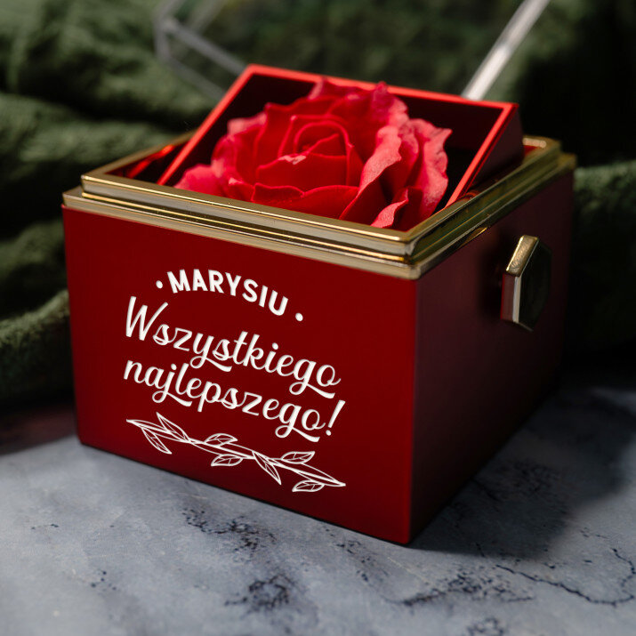 Wszystkiego najlepszego 2 - Pudełko z różą na biżuterię