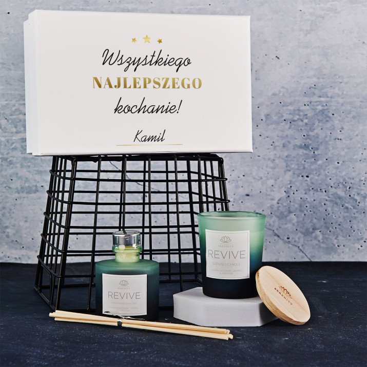 Wszystkiego najlepszego kochanie - Świeczka i patyczki zapachowe