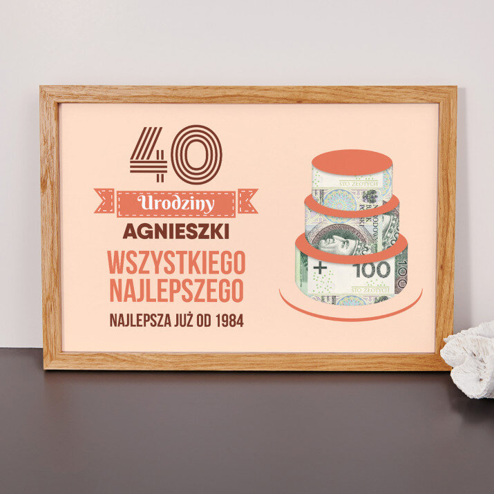 Wszystkiego Najlepszego - Ramka na pieniądze