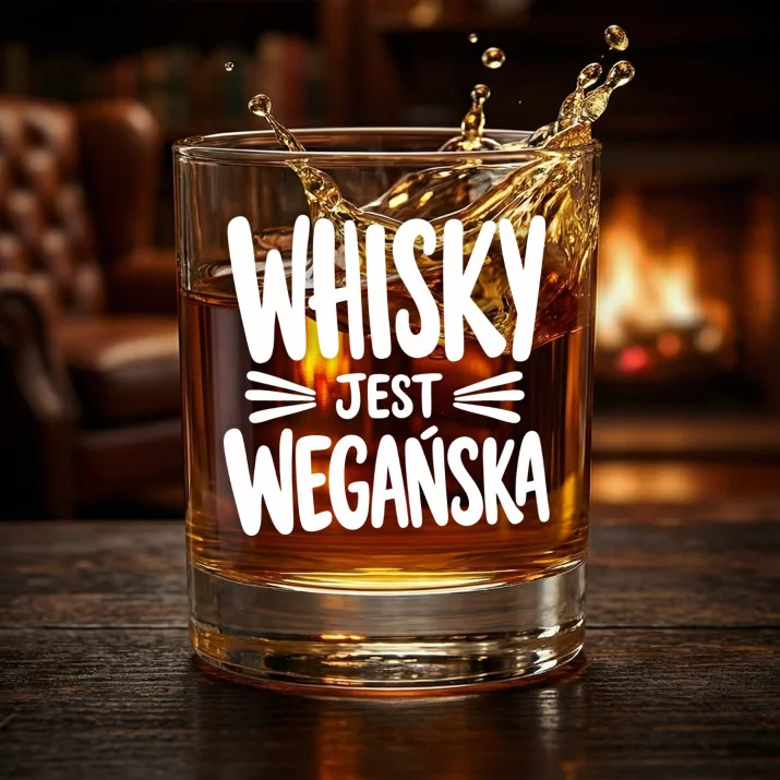 Szklanka Do Whisky Na Dzień Mężczyzny Prezent Dla Mężczyzny: Whisky Jest Wegańska Szklanka Do Whisky Na Dzień Mężczyzny Prezent Dla Mężczyzny: Whisky Jest Wegańska
