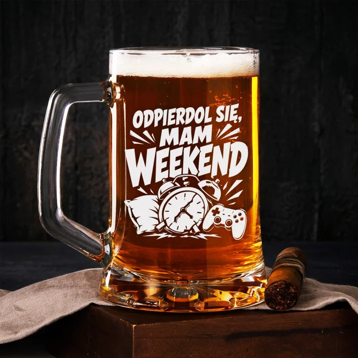 Kufel Dla Kumpla Prezent Dla Mężczyzny: Mam Weekend