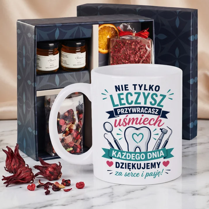 Zestaw Prezenowy Z Kubkiem Dla Dentysty: Przywraca Uśmiech Zestaw Prezenowy Z Kubkiem Dla Dentysty: Przywraca Uśmiech