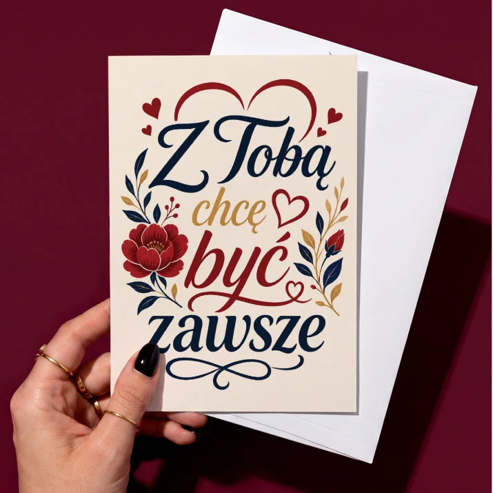 Kartka z Życzeniami Na Rocznicę Związku Na Walentynki Dla Kobiety: Wieczna Bliskość Kartka z Życzeniami Na Rocznicę Związku Na Walentynki Dla Kobiety: Wieczna Bliskość