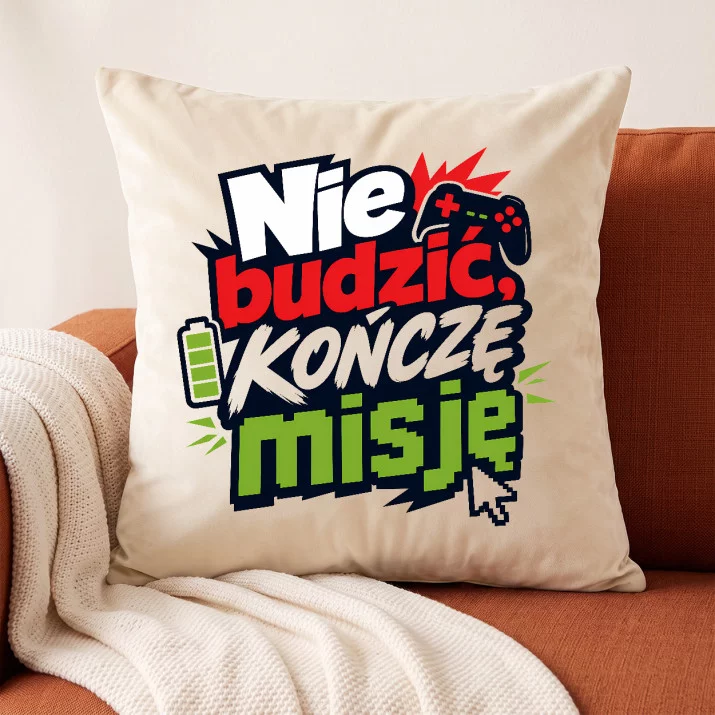 Poduszka Dekoracyjna Dla Gracza Prezent Dla Mężczyzny: Sen Gracza