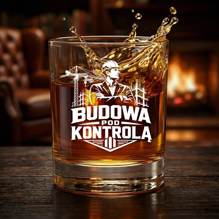 Szklanka Do Whisky Dla Kierownika Budowy Prezent Dla Mężczyzny: Budowa Pod Kontrolą Szklanka Do Whisky Dla Kierownika Budowy Prezent Dla Mężczyzny: Budowa Pod Kontrolą