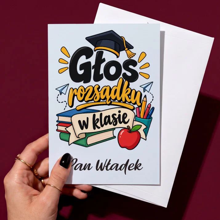 Kartka Personalizowana Dla Nauczyciela Prezent Na Dzień Nauczyciela Dla Mężczyzny: Głos Rozsądku W Klasie Kartka Personalizowana Dla Nauczyciela Prezent Na Dzień Nauczyciela Dla Mężczyzny: Głos Rozsądku W Klasie