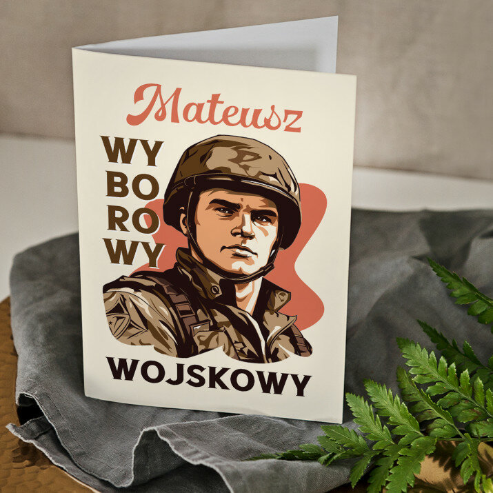Wyborowy wojskowy - kartka z życzeniami