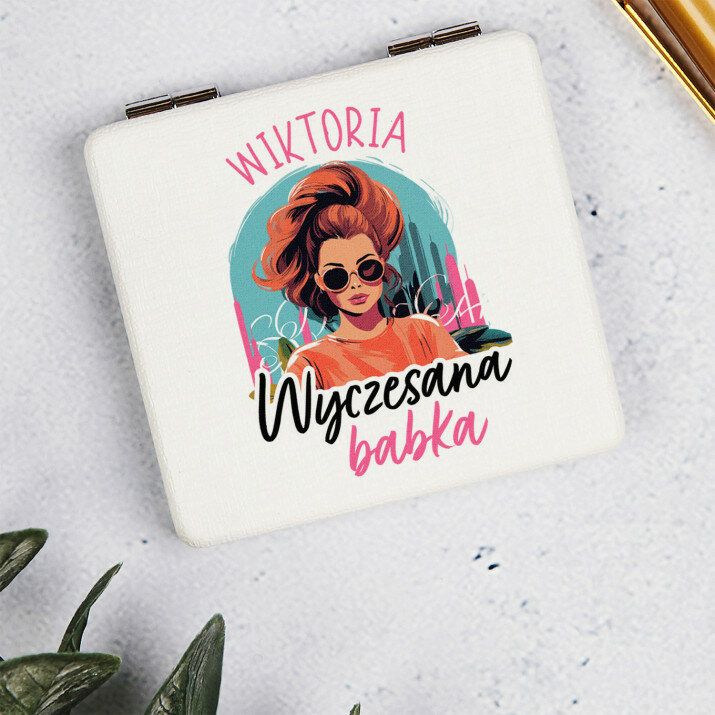 Wyczesana babka - Lusterko kieszonkowe