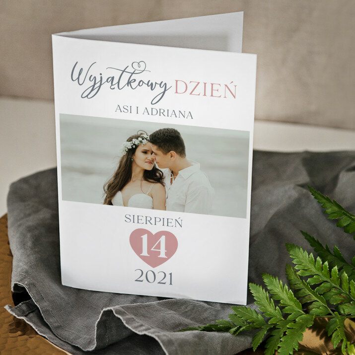 Wyjątkowy dzień zdjęcie - kartka z życzeniami