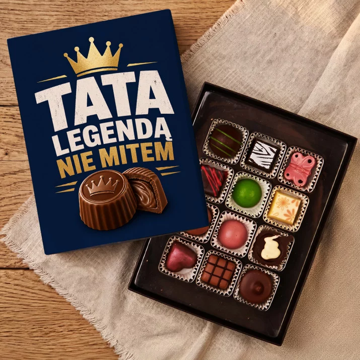 Czekoladki Na Dzień Ojca Prezent Dla Taty Mężczyzny: Tata Legenda Nie Mitem Czekoladki Na Dzień Ojca Prezent Dla Taty Mężczyzny: Tata Legenda Nie Mitem