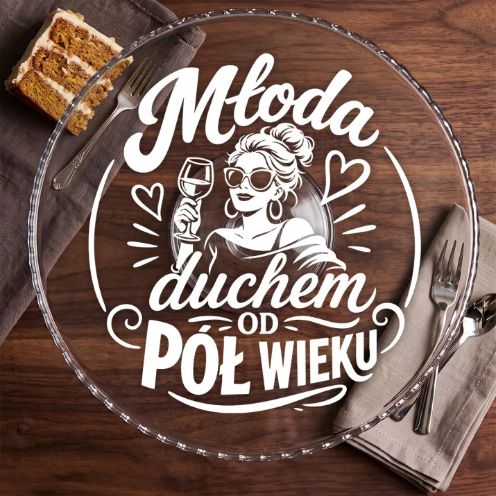 Patera Na Ciasto Na 50 Urodziny Kobiety Prezent Na 50 Urodziny Dla Kobiety: Elegancki Humor Patera Na Ciasto Na 50 Urodziny Kobiety Prezent Na 50 Urodziny Dla Kobiety: Elegancki Humor
