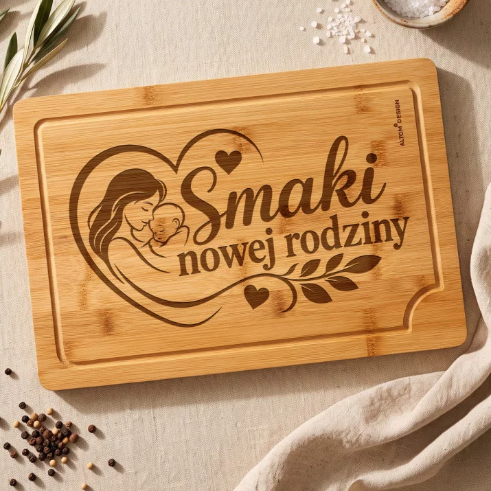 Deska Do Krojenia Na Narodziny Dziecka Prezent Dla Kobiety: Rodzinne Ciepło Kuchni Deska Do Krojenia Na Narodziny Dziecka Prezent Dla Kobiety: Rodzinne Ciepło Kuchni