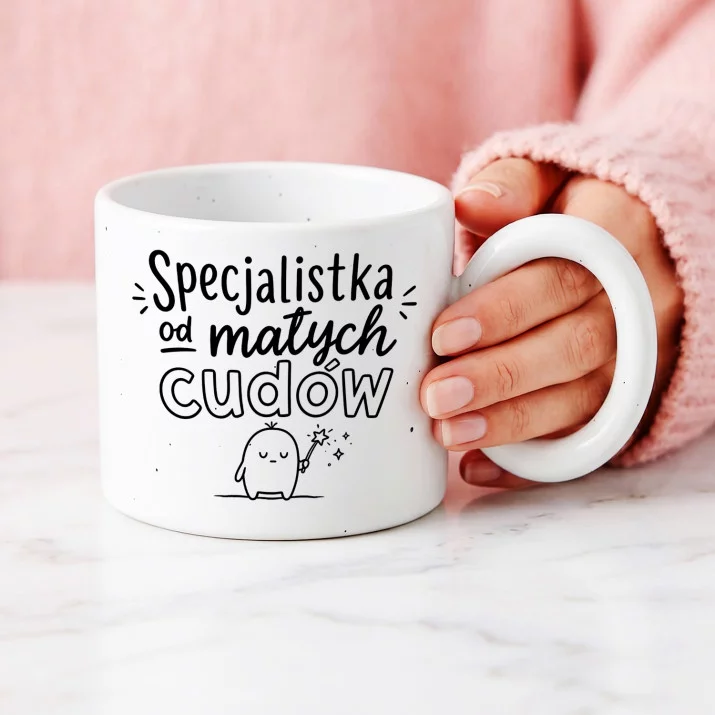 Kubek Z Okrągłym Uchem Dla Chrzestnej Prezent Dla Kobiety: Małe Cudowności Kubek Z Okrągłym Uchem Dla Chrzestnej Prezent Dla Kobiety: Małe Cudowności