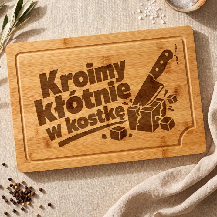 Deska Do Krojenia Dla Dwojga Prezent Dla Pary: Zakochani W Kuchni