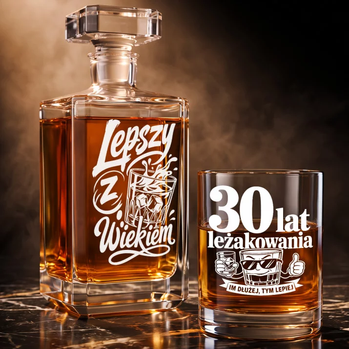 Zestaw Do Whisky Na 30 Urodziny Prezent Dla Mężczyzny: Whisky Z Humorem Zestaw Do Whisky Na 30 Urodziny Prezent Dla Mężczyzny: Whisky Z Humorem