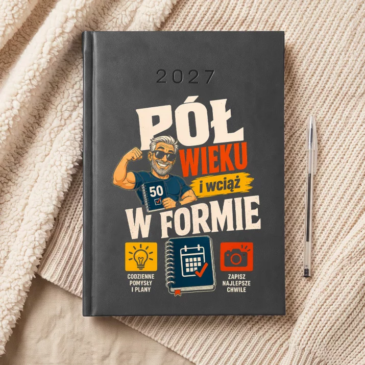 Kalendarz Książkowy A5 2027 Na 50 Urodziny Prezent Dla 50 Latka Mężczyzny: Półwiekowy Humor Kalendarz Książkowy A5 2027 Na 50 Urodziny Prezent Dla 50 Latka Mężczyzny: Półwiekowy Humor