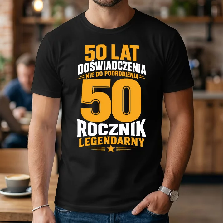 Koszulka Męska Na 50 Lat Prezent Dla Mężczyzny: 50 Lat Doświadczenia