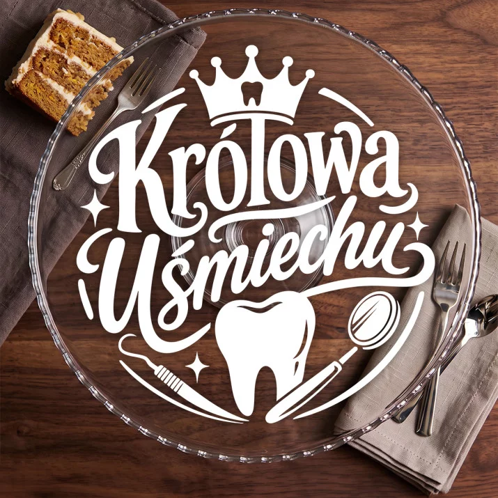Patera Na Ciasto Dla Dentystki Prezent Dla Kobiety: Szykowna Stomatologia Patera Na Ciasto Dla Dentystki Prezent Dla Kobiety: Szykowna Stomatologia