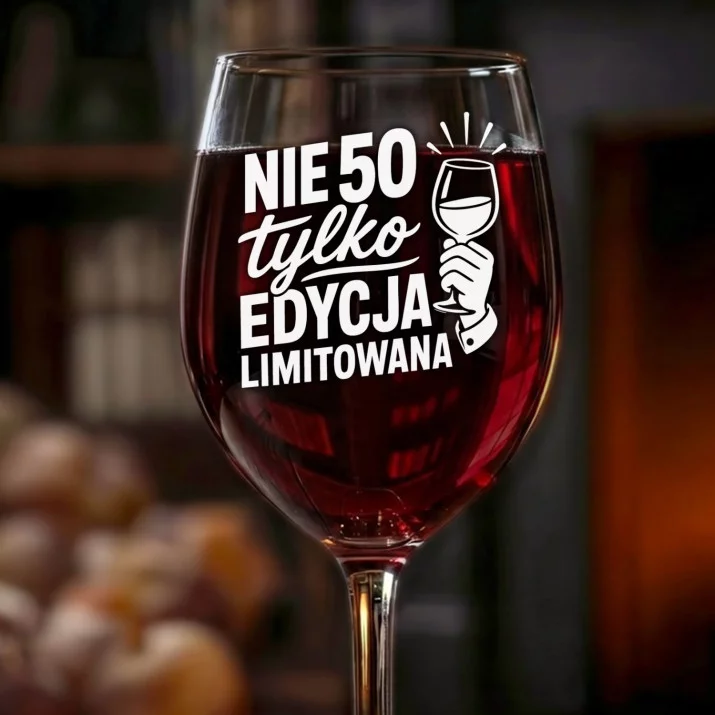 Kieliszek Do Wina Na 50 Urodziny Prezent Dla Mężczyzny: Limitowana Edycja 50 Kieliszek Do Wina Na 50 Urodziny Prezent Dla Mężczyzny: Limitowana Edycja 50