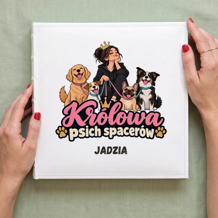 Album Na Zdjęcia Tradycyjny Dla Psiary Prezent Dla Kobiety: Królowa Psich Spacerów Album Na Zdjęcia Tradycyjny Dla Psiary Prezent Dla Kobiety: Królowa Psich Spacerów