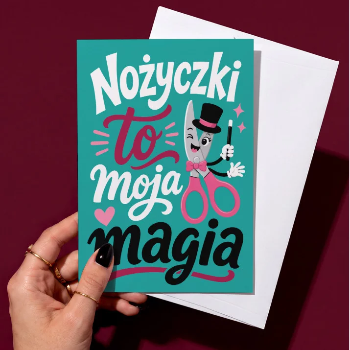 Kartka z Życzeniami Dla Krawcowej Dla Kobiety: Szyciowa Magia