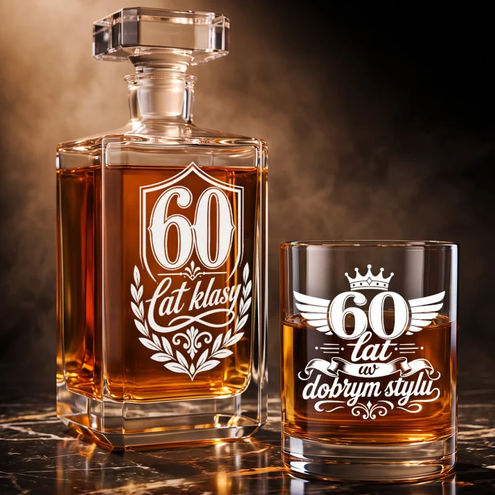 Zestaw Do Whisky Na 60 Urodziny Prezent Dla Mężczyzny: 60 Lat Klasy Zestaw Do Whisky Na 60 Urodziny Prezent Dla Mężczyzny: 60 Lat Klasy