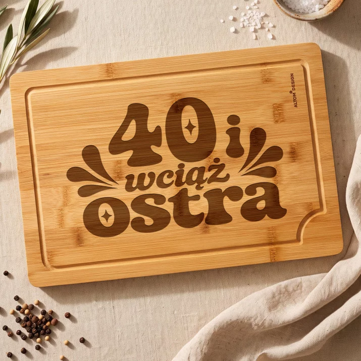 Deska Do Krojenia Na 40 Prezent Na 40 Urodziny Dla Kobiety: Ostry Urok 40 Deska Do Krojenia Na 40 Prezent Na 40 Urodziny Dla Kobiety: Ostry Urok 40