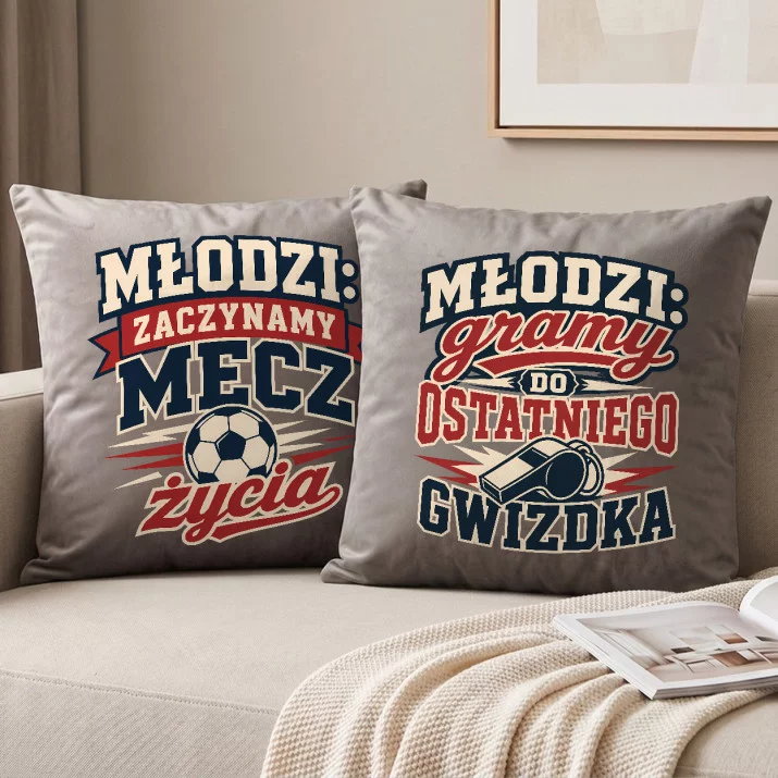 Poduszki Dekoracyjne Dla Młodych Prezent Na Ślub Dla Pary: Drużyna Na Zawsze Poduszki Dekoracyjne Dla Młodych Prezent Na Ślub Dla Pary: Drużyna Na Zawsze