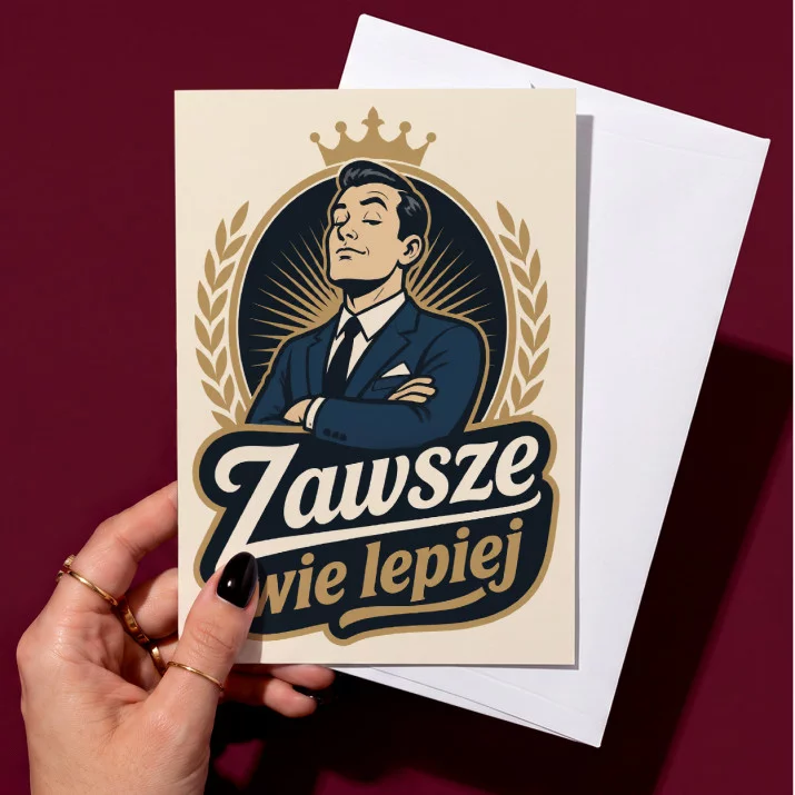 Kartka z Życzeniami Dla Mężczyzny Dla Mężczyzny: Suchy Humor Męski Kartka z Życzeniami Dla Mężczyzny Dla Mężczyzny: Suchy Humor Męski