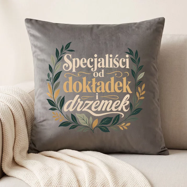 Poduszka Dekoracyjna Na Dzień Babci i Dziadka Prezent Dla Babci i Dziadka Pary: Specjaliści Od