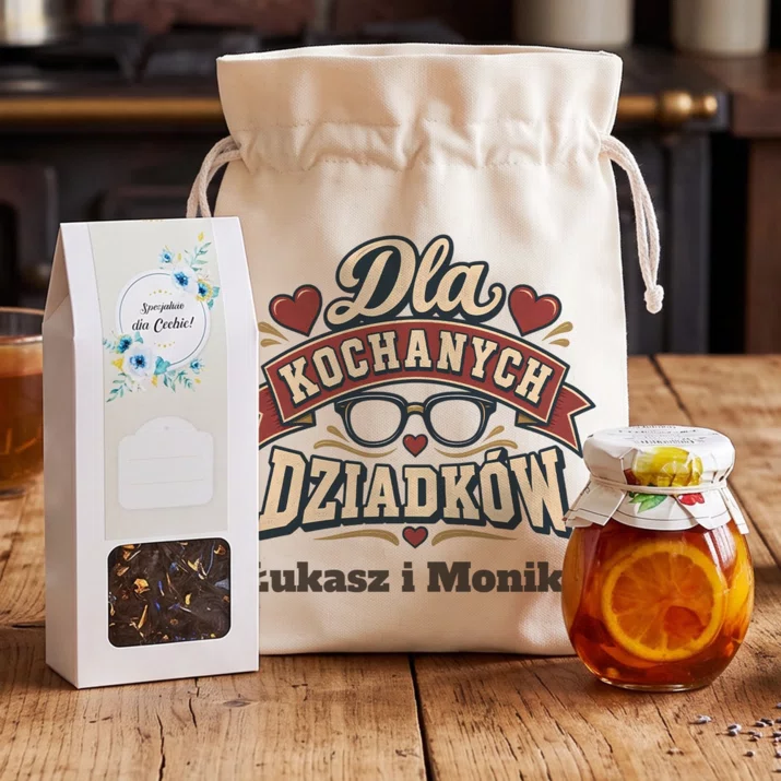 Zestaw Prezentowy z Herbatą Na Dzień Babci i Dziadka Prezent Dla Babci i Dziadka Pary: Dla Kochanych Dziadków Zestaw Prezentowy z Herbatą Na Dzień Babci i Dziadka Prezent Dla Babci i Dziadka Pary: Dla Kochanych Dziadków