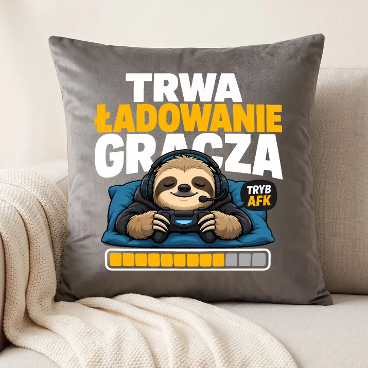 Poduszka Dekoracyjna Dla Gamera Prezent Dla Mężczyzny: Trwa Ładowanie Gracza Poduszka Dekoracyjna Dla Gamera Prezent Dla Mężczyzny: Trwa Ładowanie Gracza